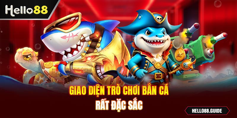 Giao diện trò chơi bắn cá rất đặc sắc