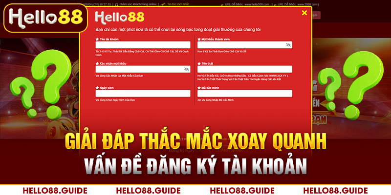 Giải đáp thắc mắc xoay quanh vấn đề đăng ký tài khoản